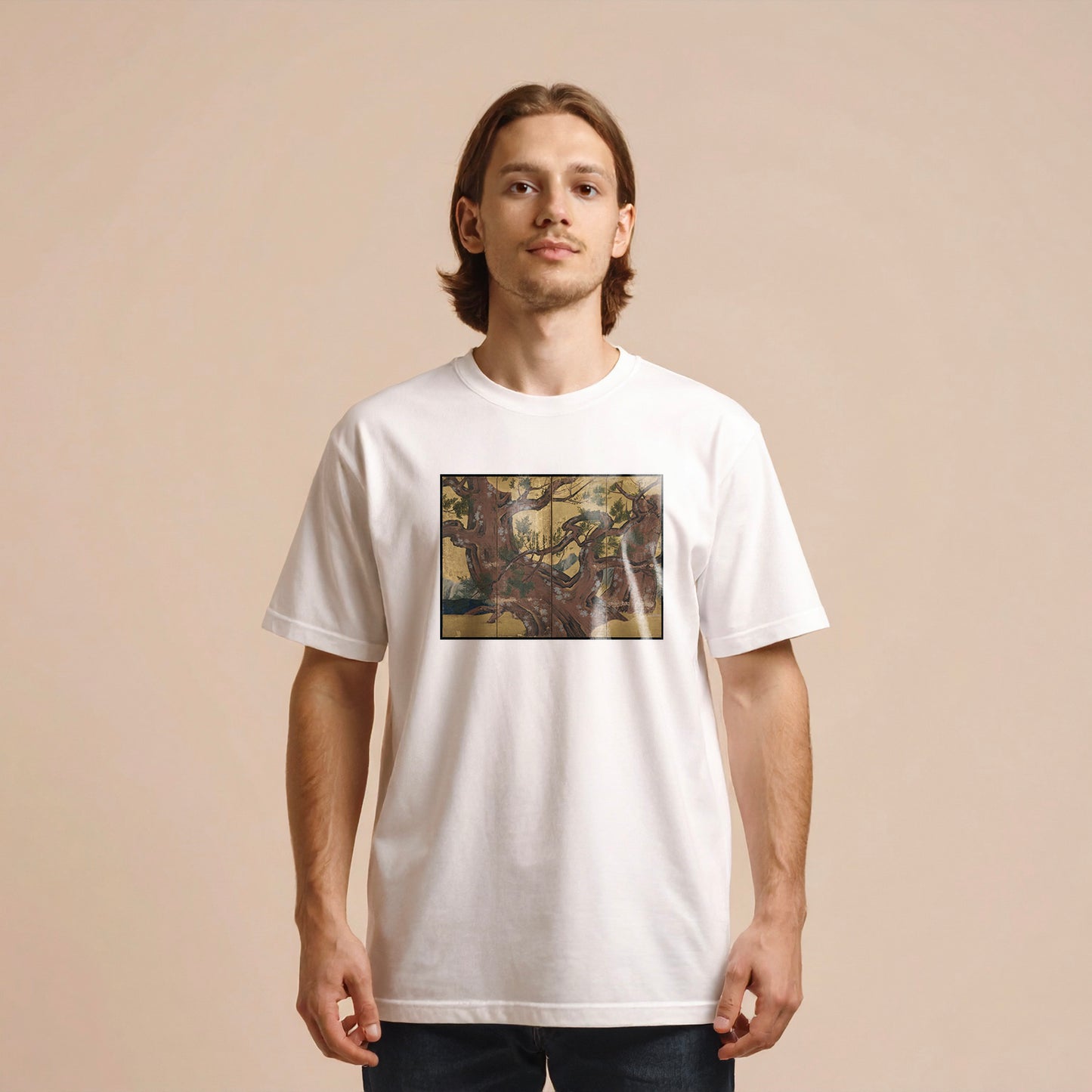 Cypress Trees Folding Screen